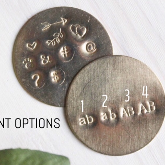 Gold Brass Stamped Cuff Bracelet (J2) - Picture 8 of 8